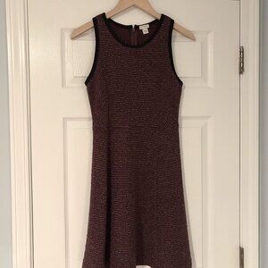 J.Crew Factory Tweed maroon jumper/dress size 2
